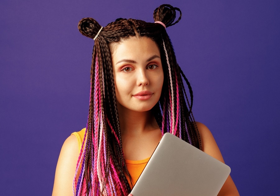 kanekalon braiding hair color