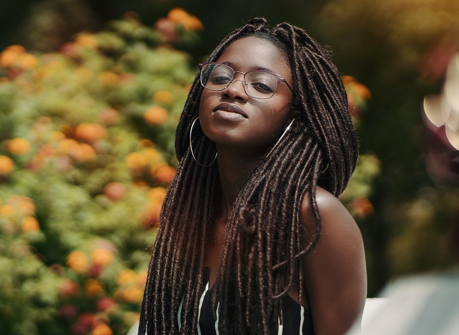 long faux locs