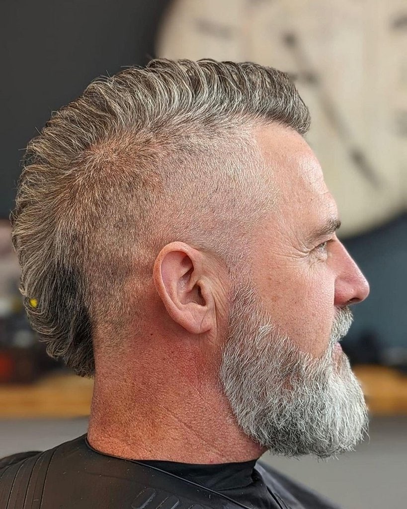 mohawk fade for older men