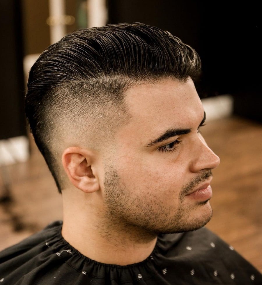 mohawk fade for thick hair