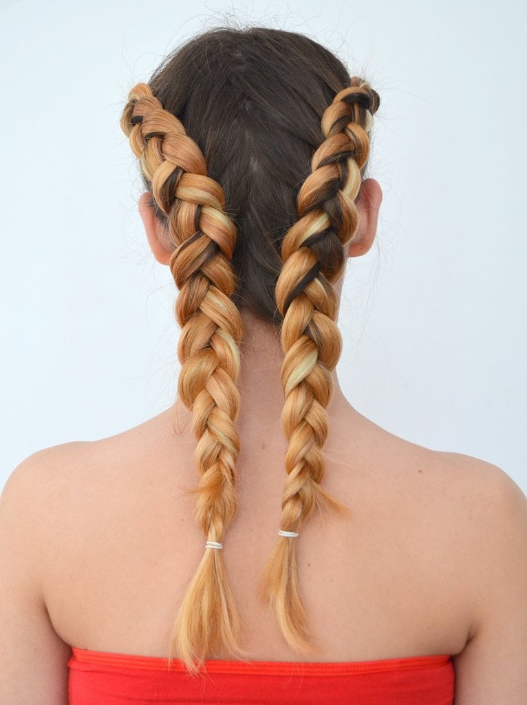 two french ombre braids