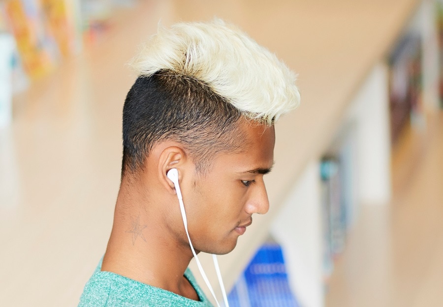 two tone mohawk for men