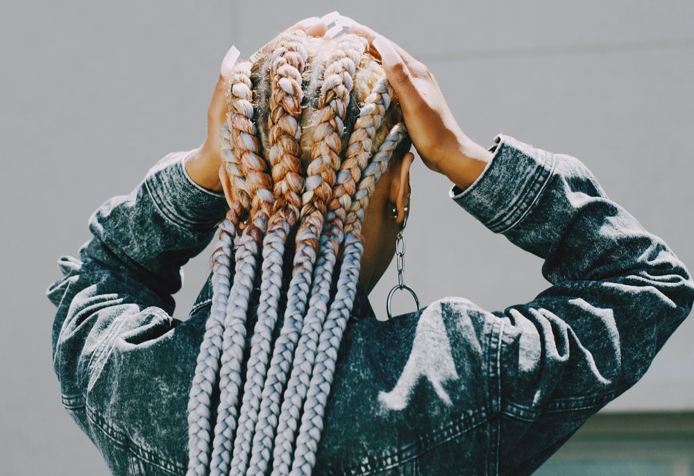 under braids