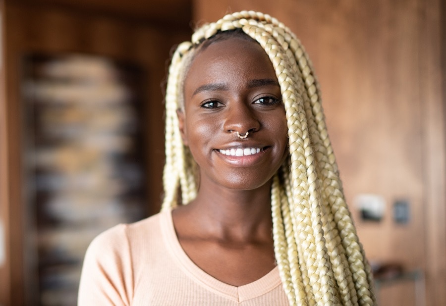 white braids for black skin