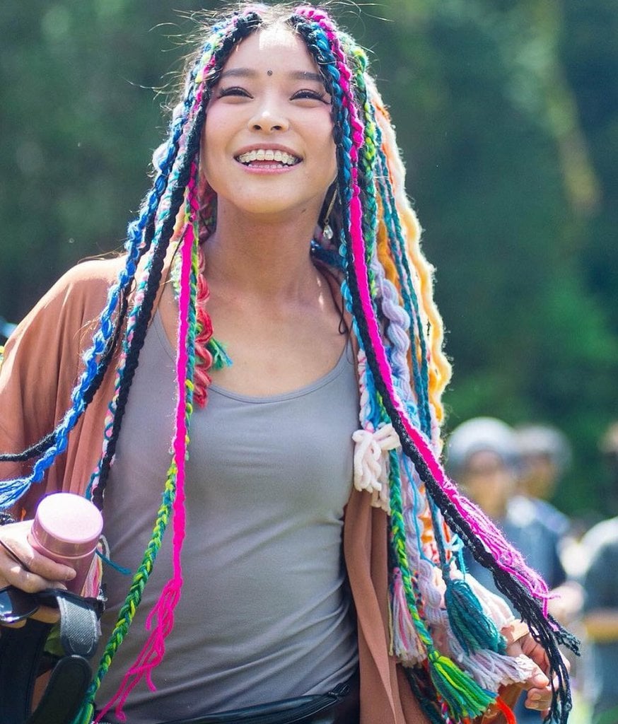 yarn dreads for Asian girls