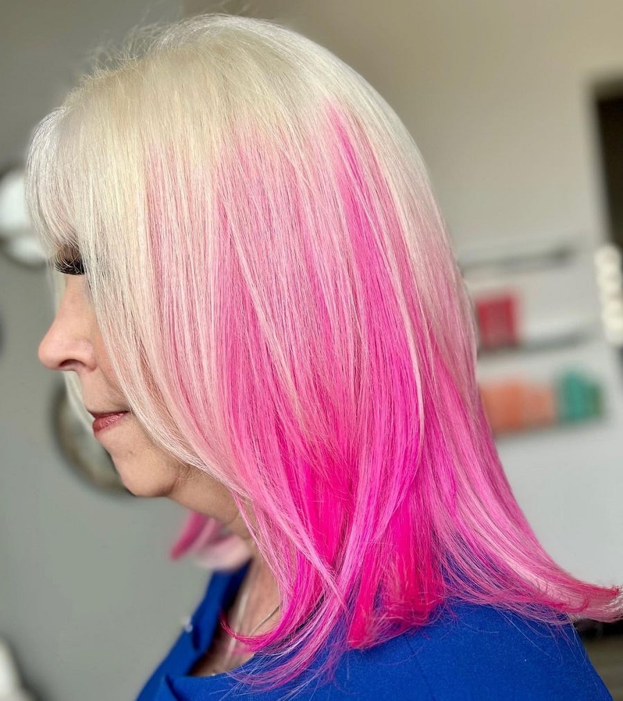 bright pink highlights