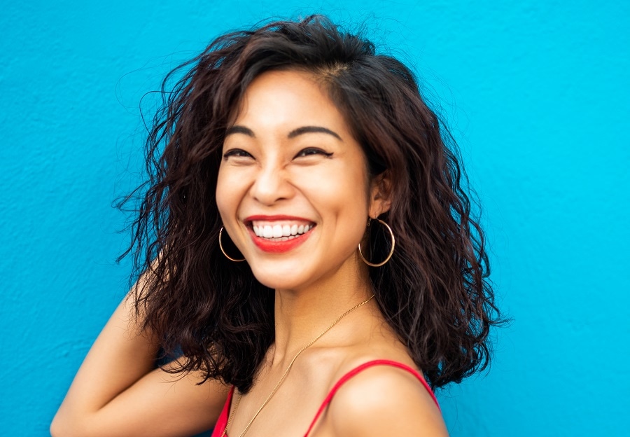 wash and go hairstyle for Asian women