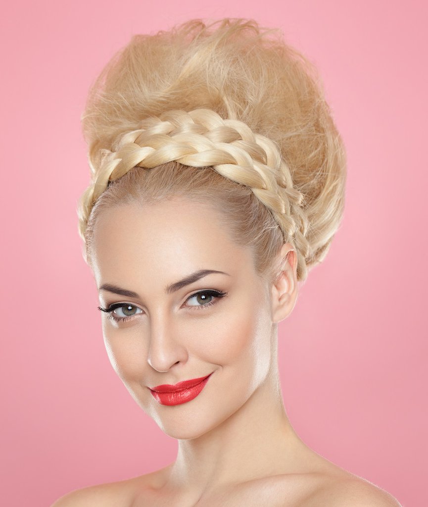 blonde milkmaid braid