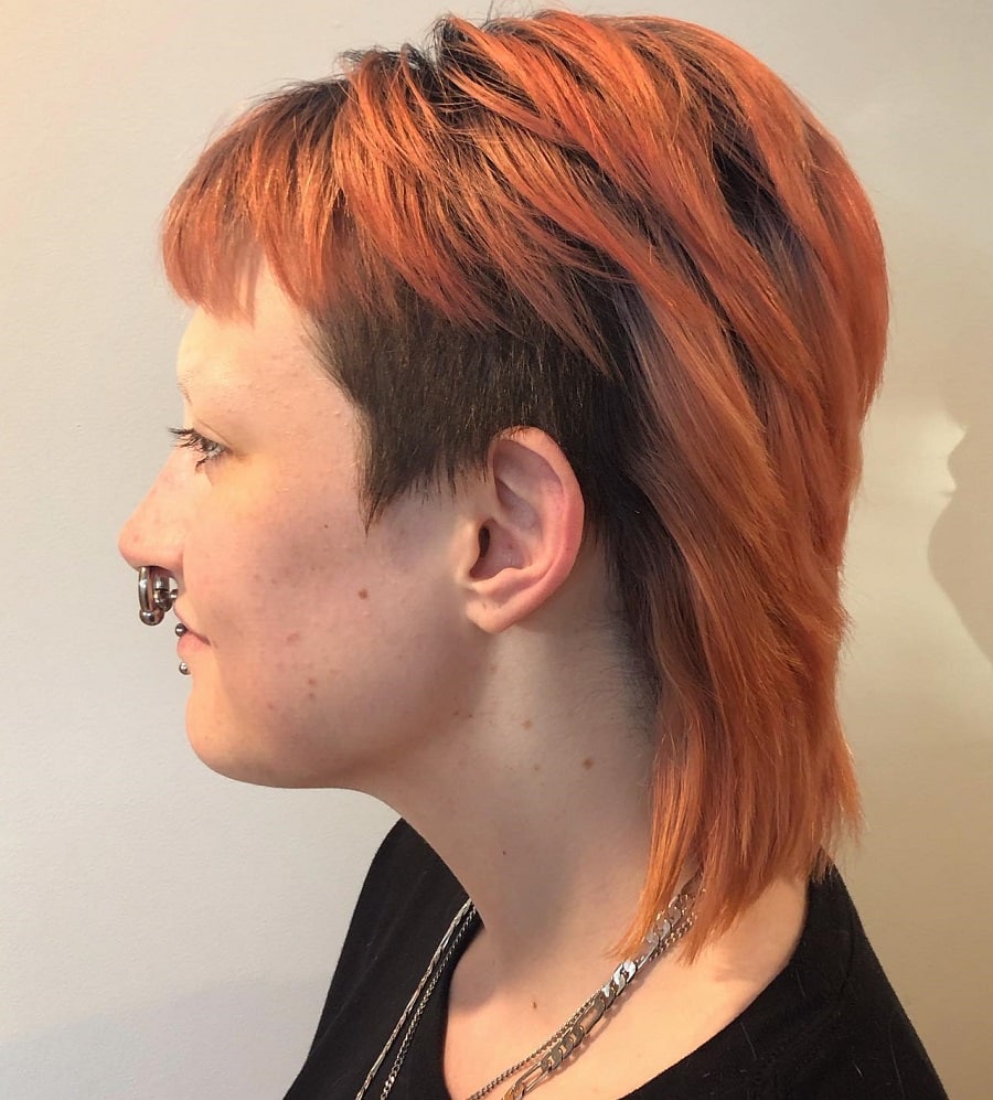 choppy mullet hairstyle for ladies