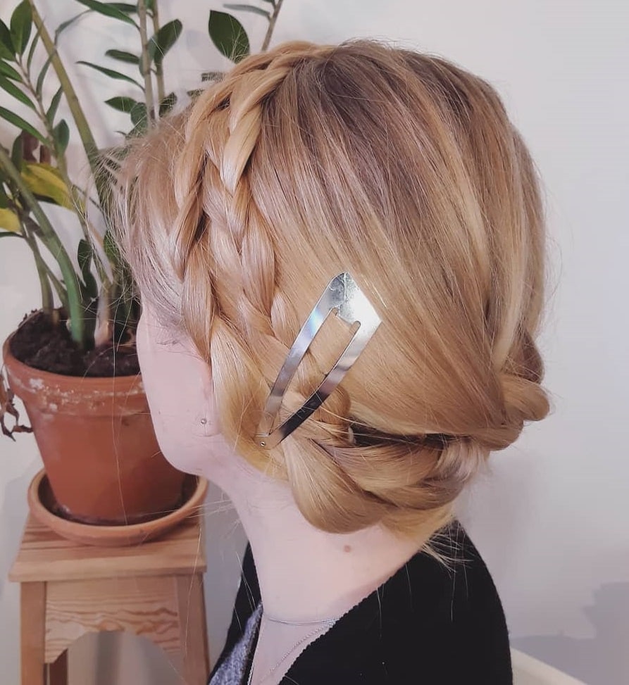 milkmaid braid for blonde hair