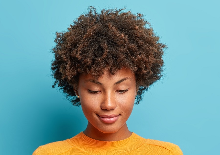 short curly weave for natural hair