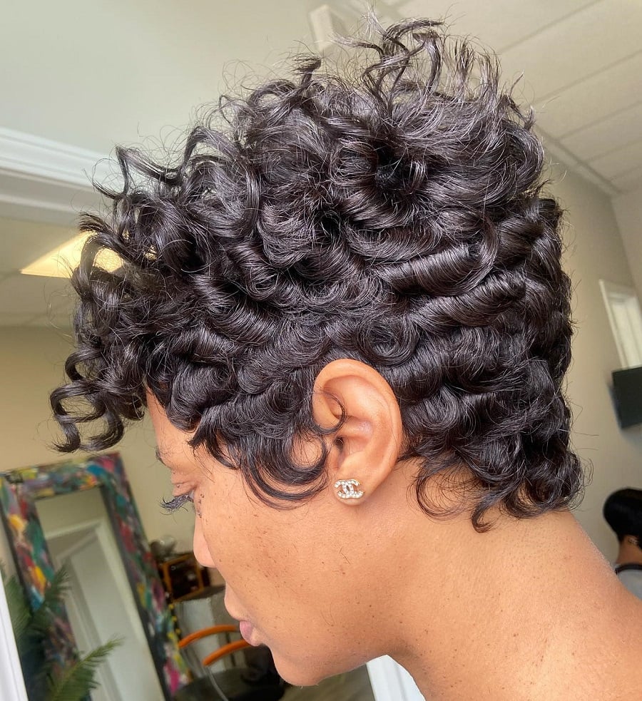 short weave for black women