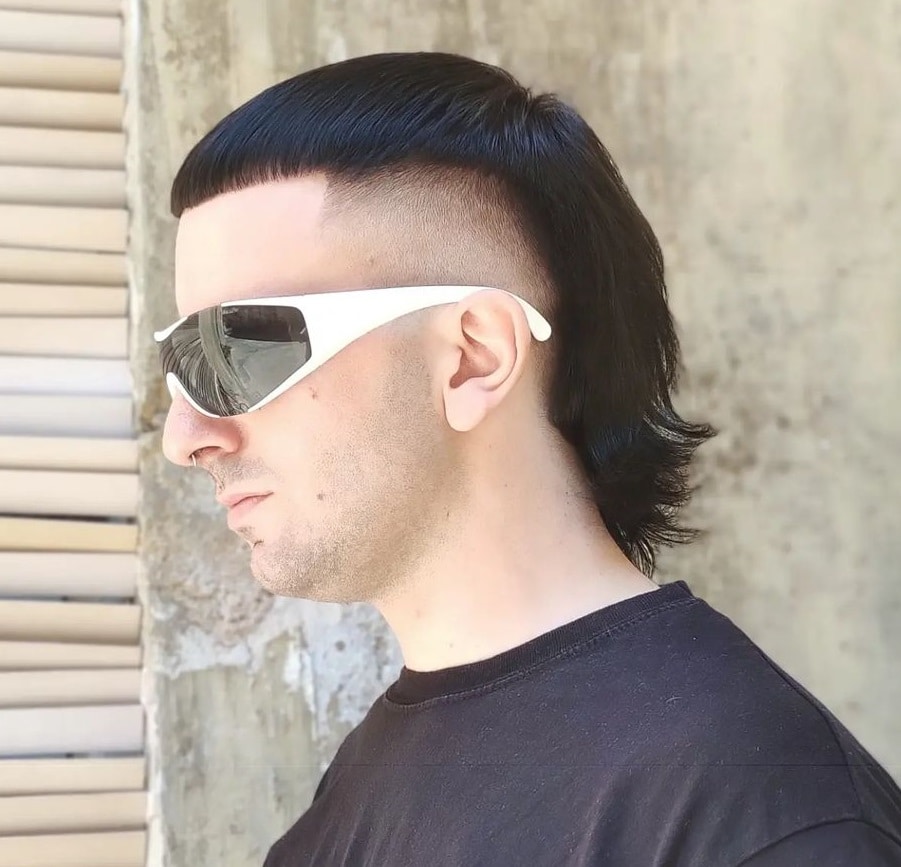 French crop with mullet