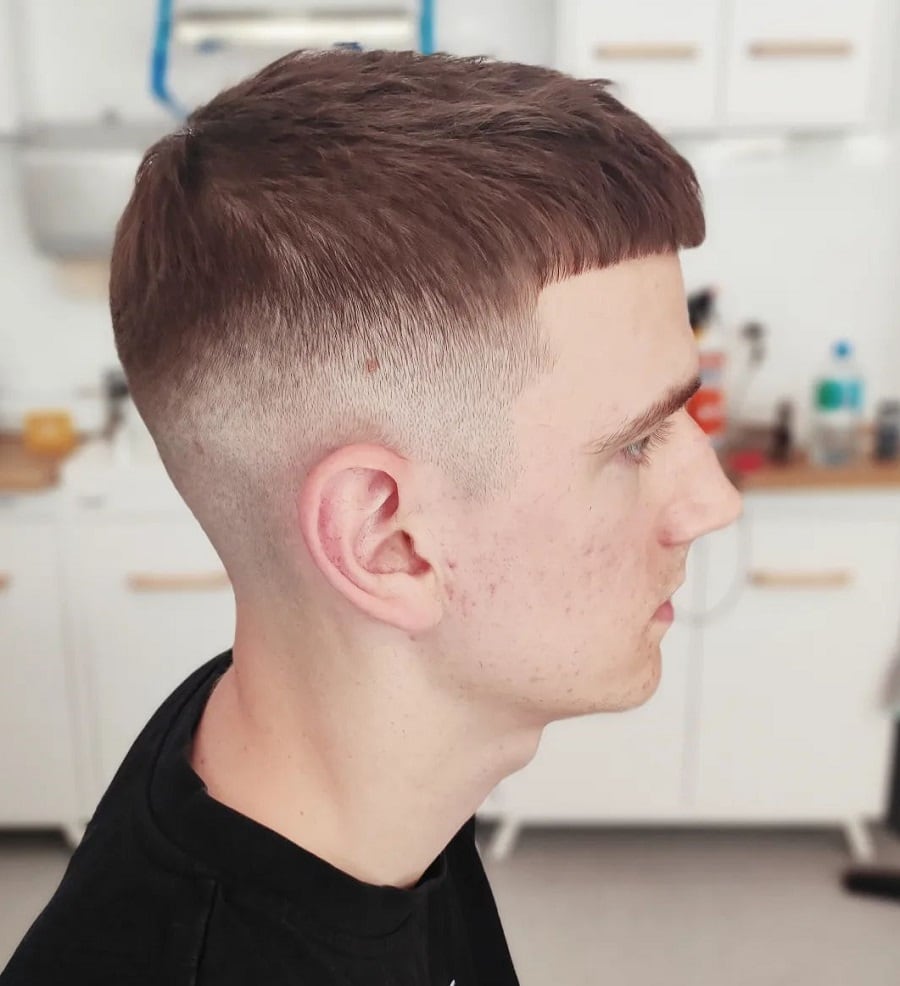 French crop with skin fade