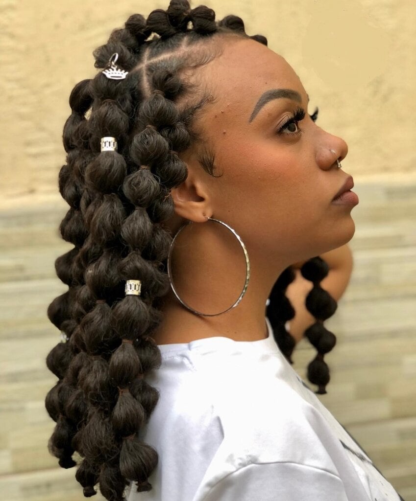 bubble braid for black women