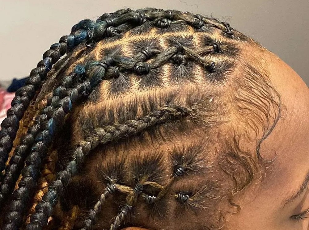 How to do Criss Cross Rubber Band Braids