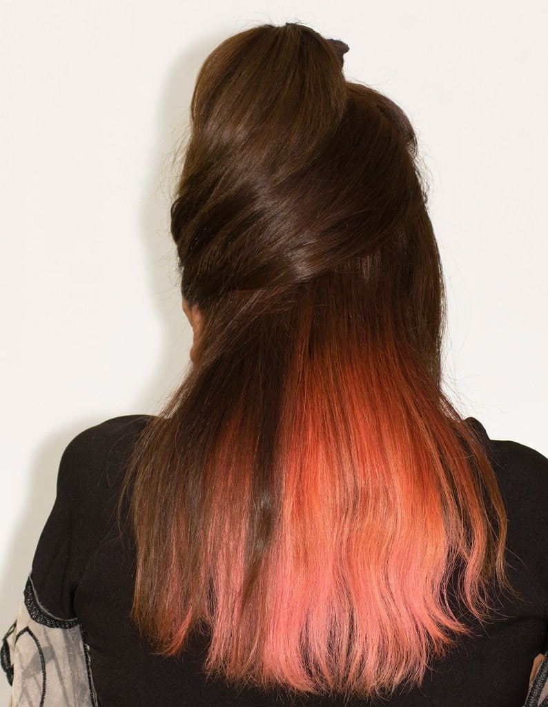 rose gold underdye hair