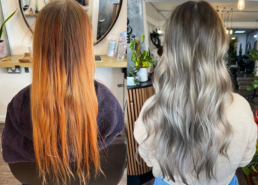 ways to get orange hair silver