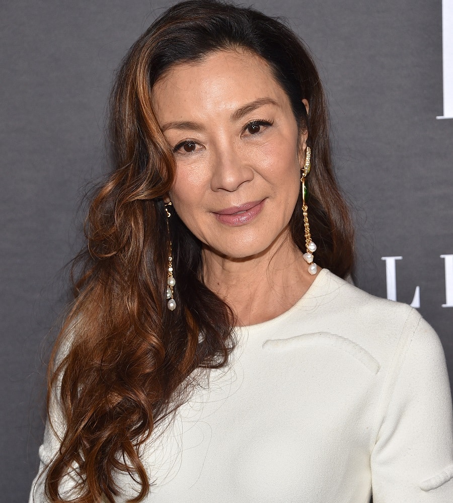 Asian celebrity with brown hair - Michelle Yeoh