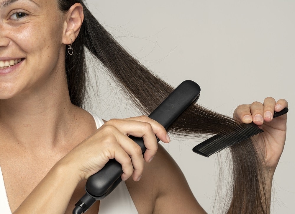 When Can You Straighten Hair Before Coloring It?