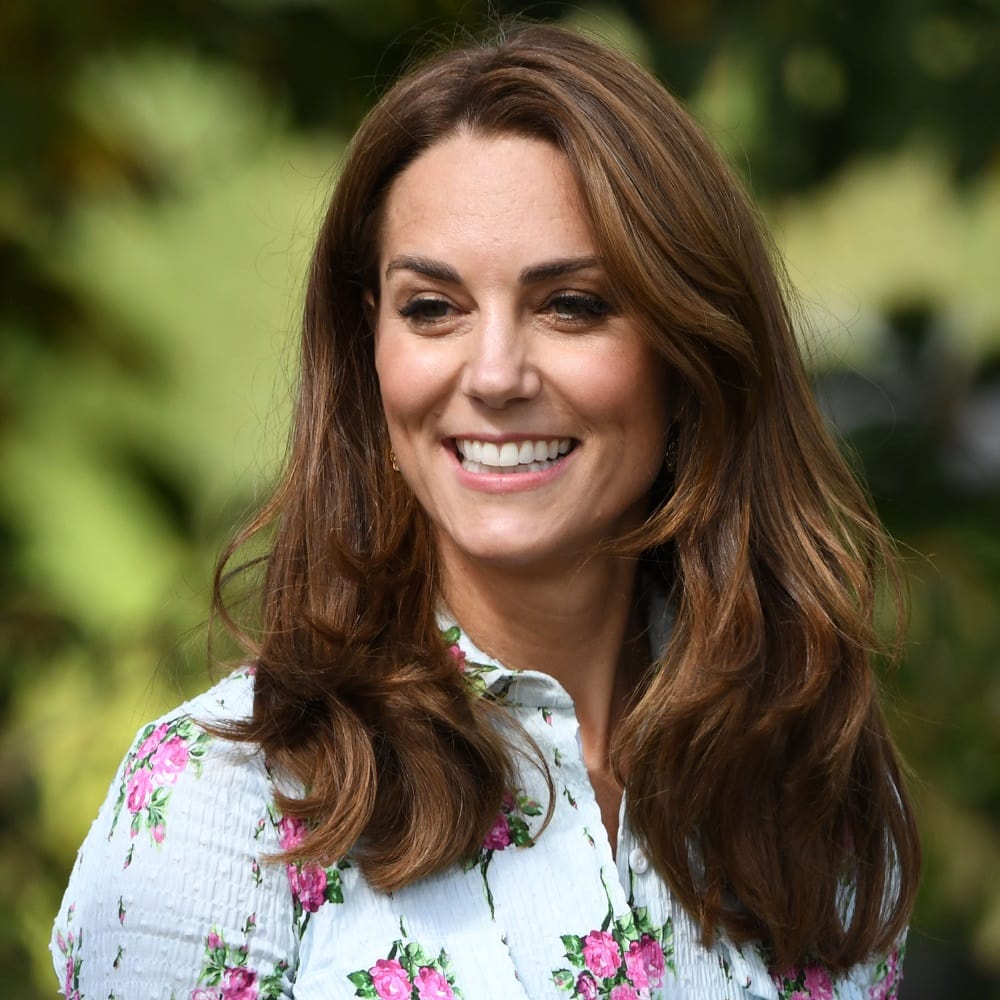 celebrity with brown hair - Kate Middleton