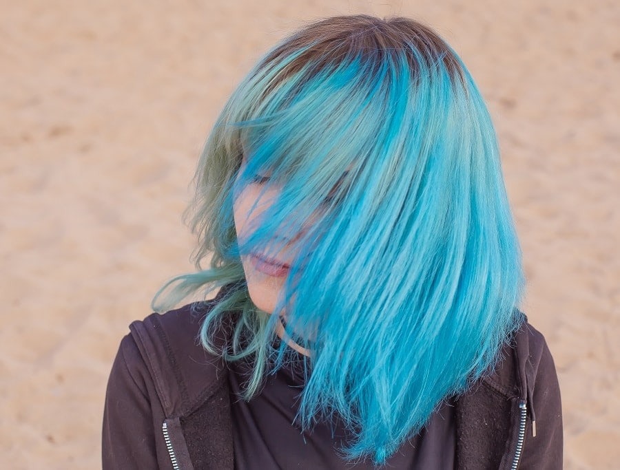 types of blue hair