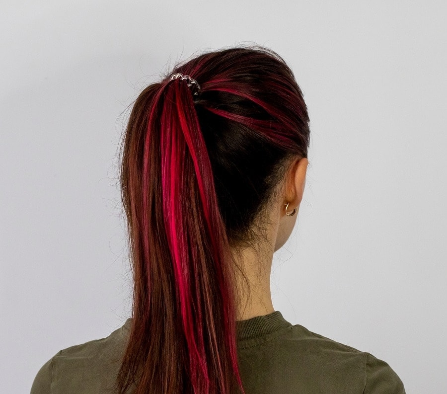 ways to hide dyed hair at work
