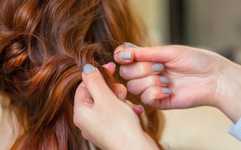 braiding permed hair