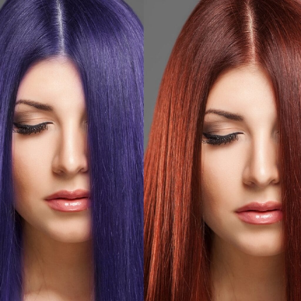 best hair color to dye over blue hair
