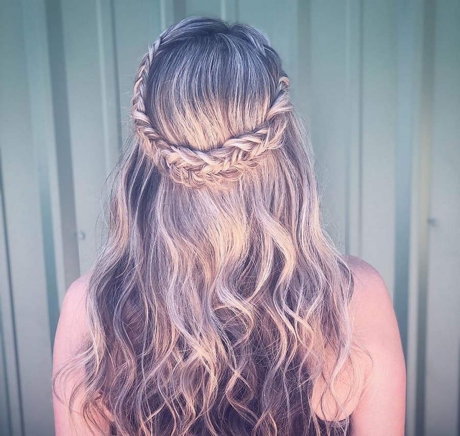 crown braids for bridesmaids