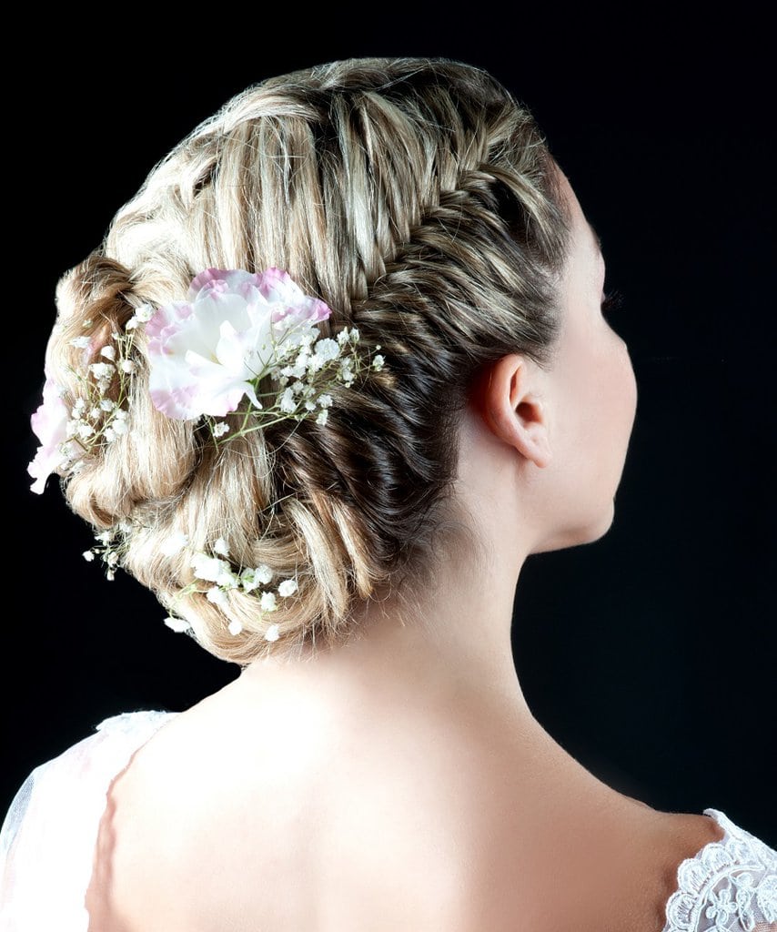 fishtail braids for bridesmaids