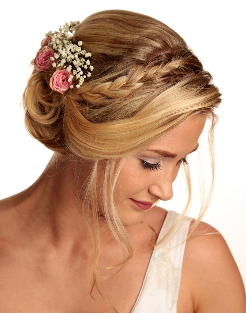wedding braids for bridesmaids with medium hair