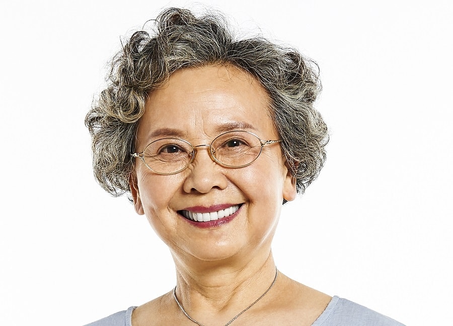 short perm for Asian women over 70